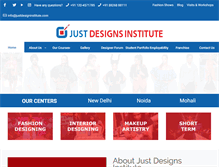 Tablet Screenshot of justdesigninstitute.com